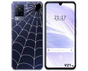 Funda Silicona Transparente para Vivo V21 5G diseño Araña Dibujos