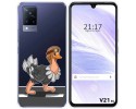 Funda Silicona Transparente para Vivo V21 5G diseño Avestruz Dibujos