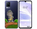 Funda Silicona Transparente para Vivo V21 5G diseño Mono Dibujos