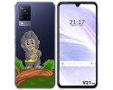 Funda Silicona Transparente para Vivo V21 5G diseño Mono Dibujos