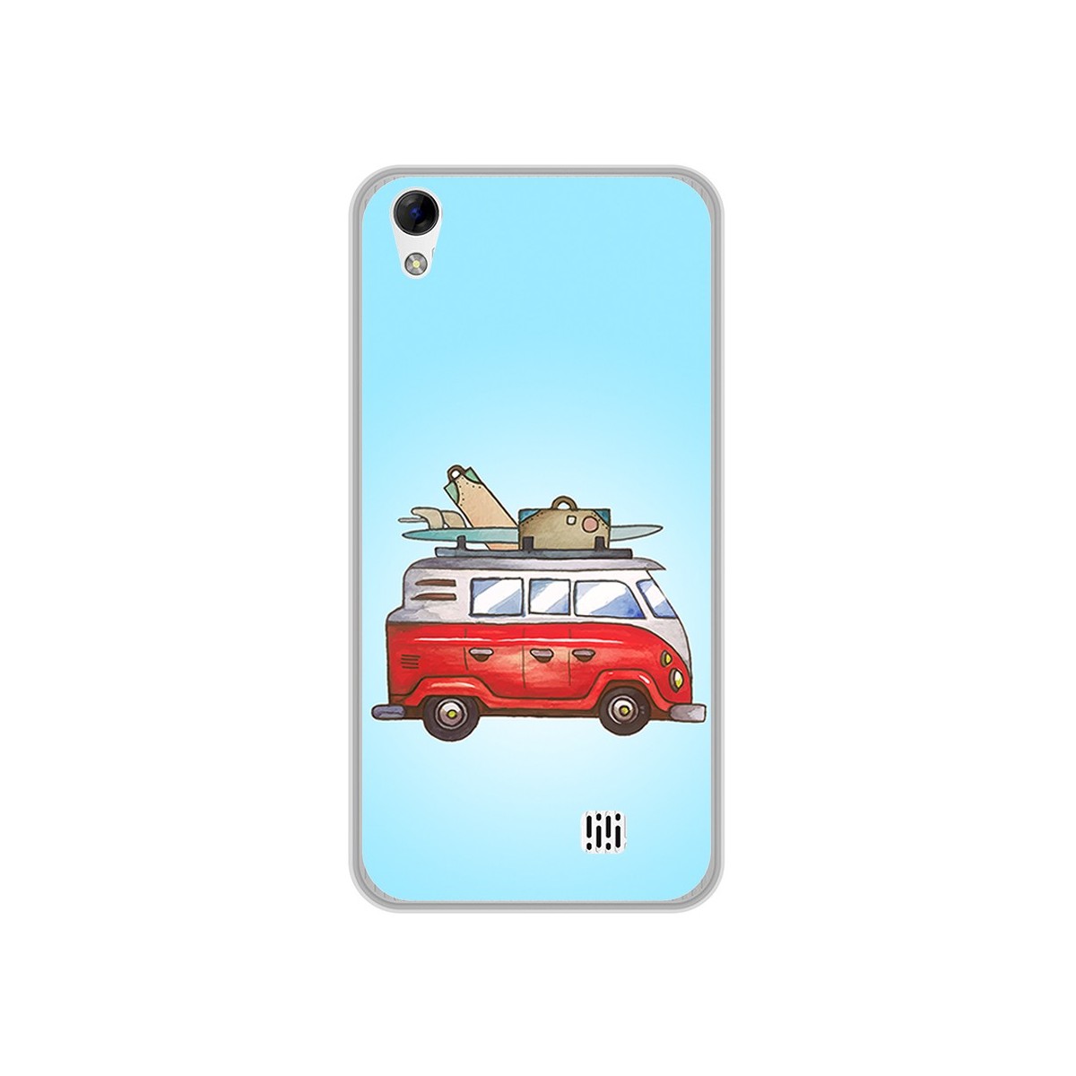 Funda Gel Tpu para Homtom HT16 / HT16 Pro Diseño Furgoneta Dibujos