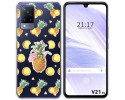 Funda Silicona Transparente para Vivo V21 5G diseño Piña Dibujos