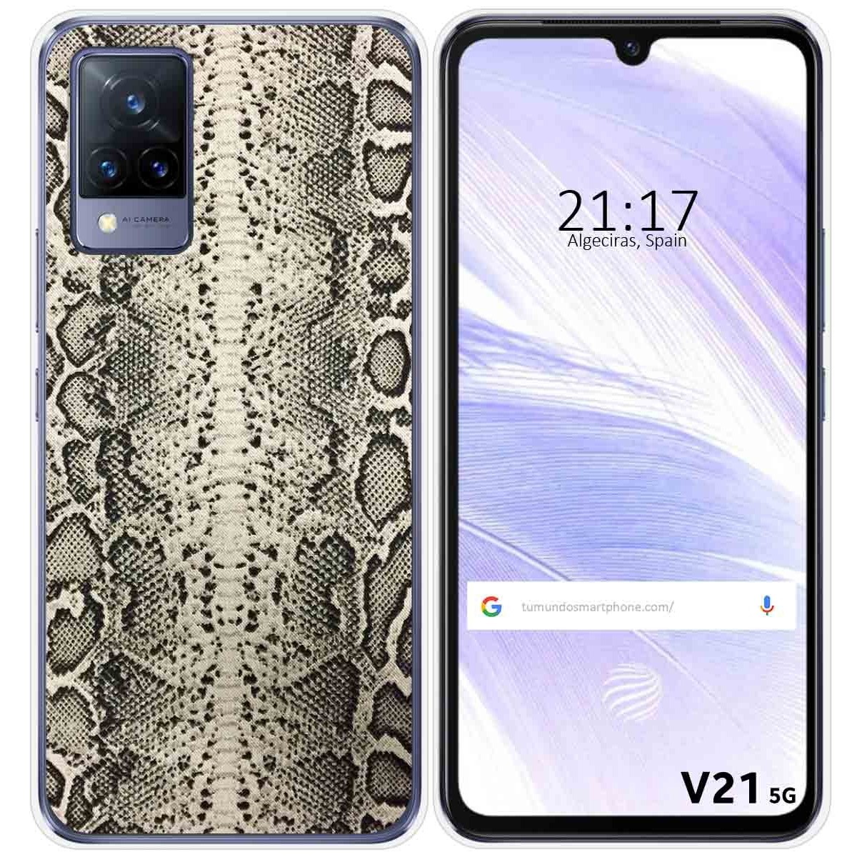 Funda Silicona para Vivo V21 5G diseño Animal 01 Dibujos