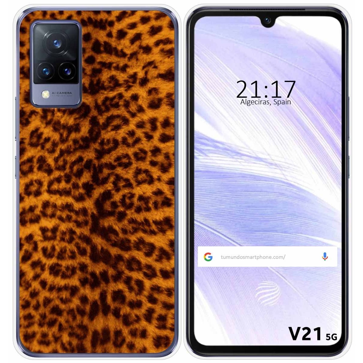 Funda Silicona para Vivo V21 5G diseño Animal 03 Dibujos