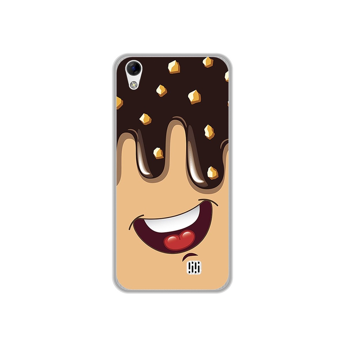 Funda Gel Tpu para Homtom HT16 / HT16 Pro Diseño Helado Chocolate Dibujos