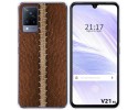 Funda Silicona para Vivo V21 5G diseño Cuero 01 Dibujos