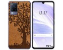 Funda Silicona para Vivo V21 5G diseño Cuero 03 Dibujos