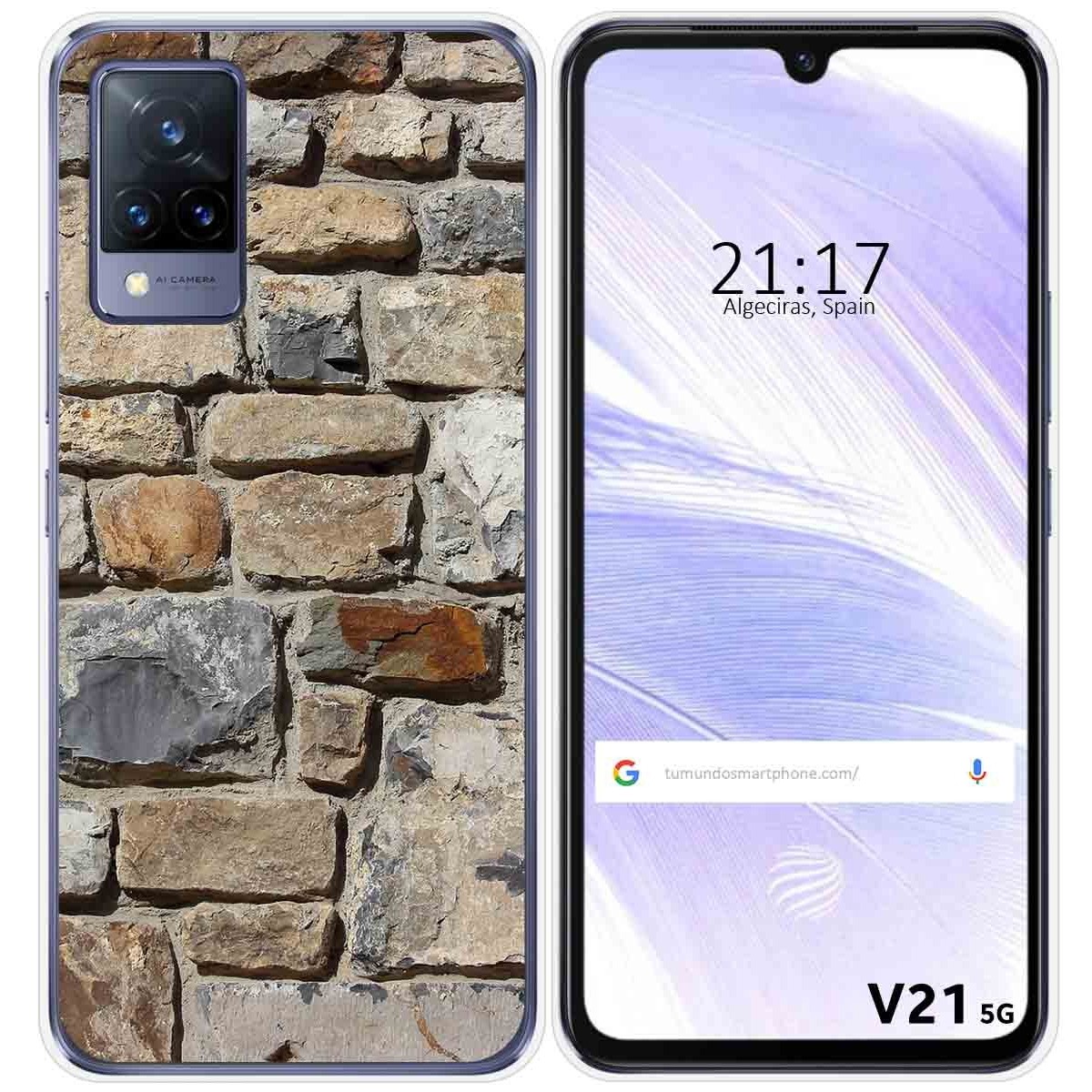 Funda Silicona para Vivo V21 5G diseño Ladrillo 03 Dibujos