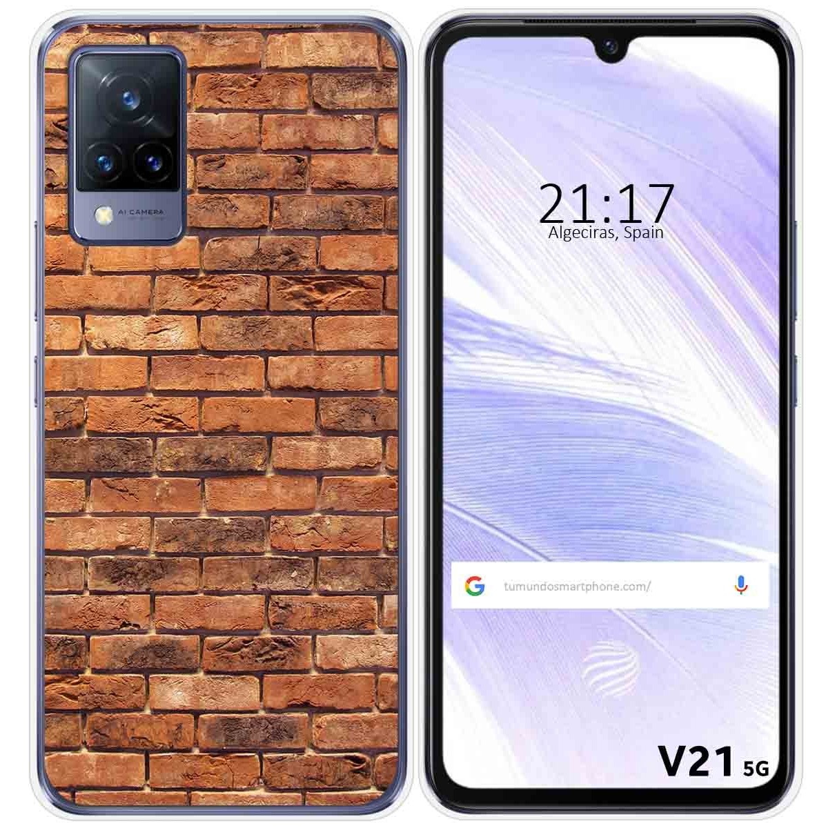 Funda Silicona para Vivo V21 5G diseño Ladrillo 04 Dibujos