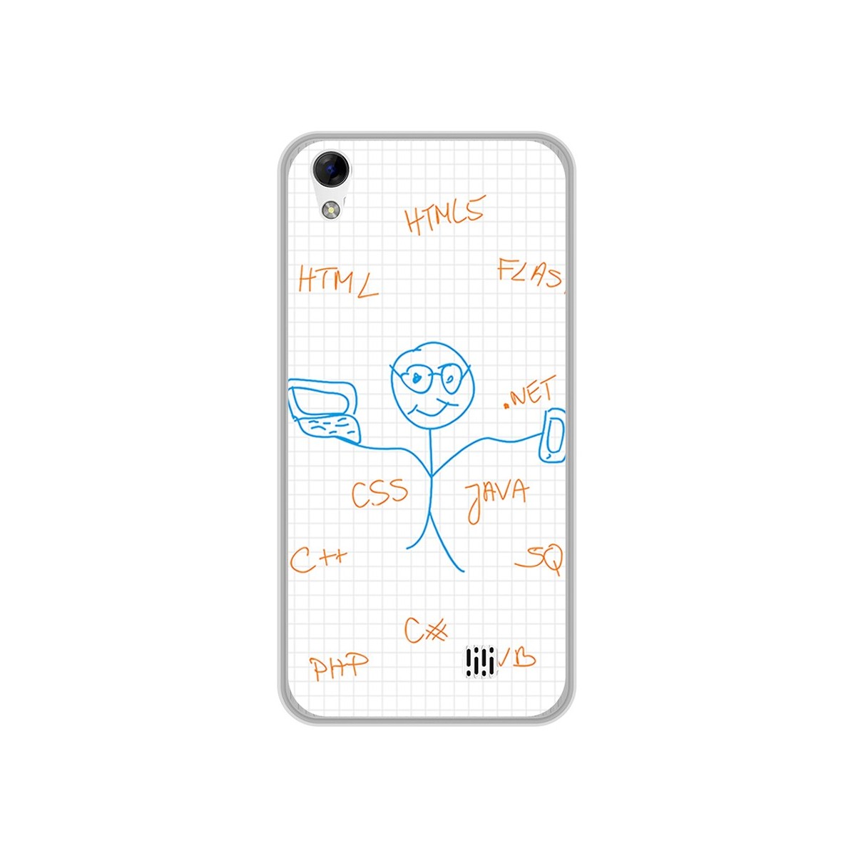 Funda Gel Tpu para Homtom HT16 / HT16 Pro Diseño Informatico Dibujos
