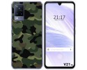 Funda Silicona para Vivo V21 5G diseño Camuflaje Dibujos