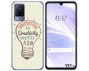 Funda Silicona para Vivo V21 5G diseño Creativity Dibujos