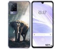Funda Silicona para Vivo V21 5G diseño Elefante Dibujos