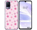 Funda Silicona para Vivo V21 5G diseño Flores Dibujos