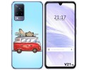 Funda Silicona para Vivo V21 5G diseño Furgoneta Dibujos