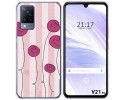 Funda Silicona para Vivo V21 5G diseño Flores Vintage Dibujos