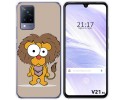 Funda Silicona para Vivo V21 5G diseño Leon Dibujos