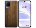 Funda Silicona para Vivo V21 5G diseño Madera Dibujos