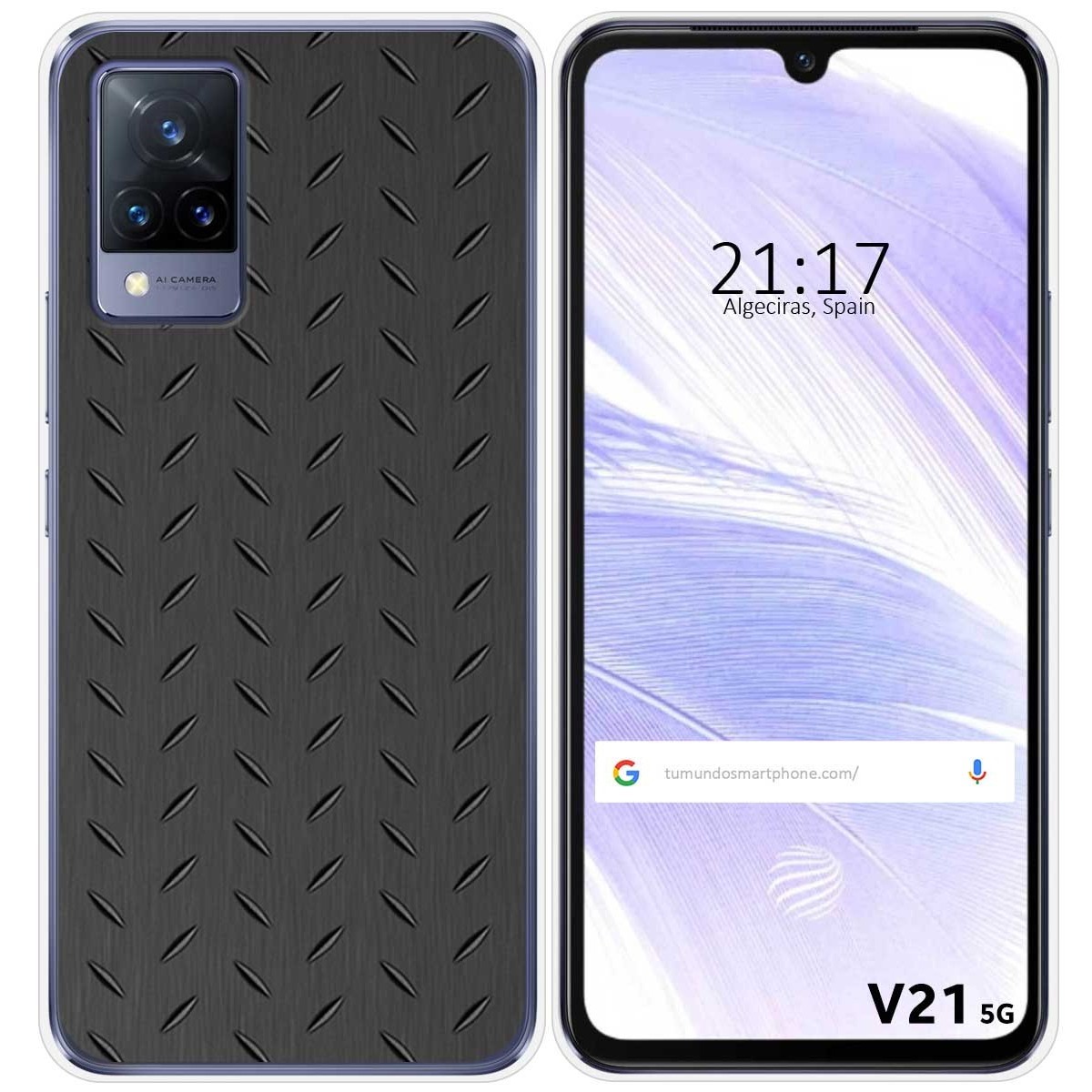 Funda Silicona para Vivo V21 5G diseño Metal Dibujos