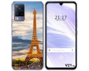 Funda Silicona para Vivo V21 5G diseño Paris Dibujos