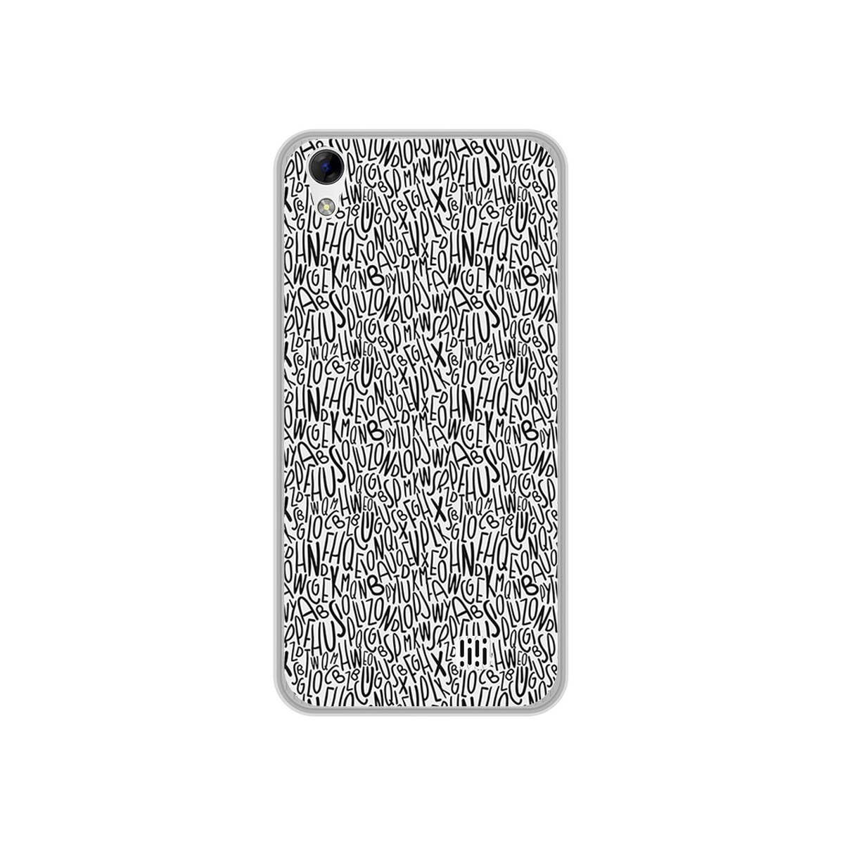 Funda Gel Tpu para Homtom HT16 / HT16 Pro Diseño Letras Dibujos