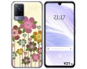 Funda Silicona para Vivo V21 5G diseño Primavera En Flor Dibujos
