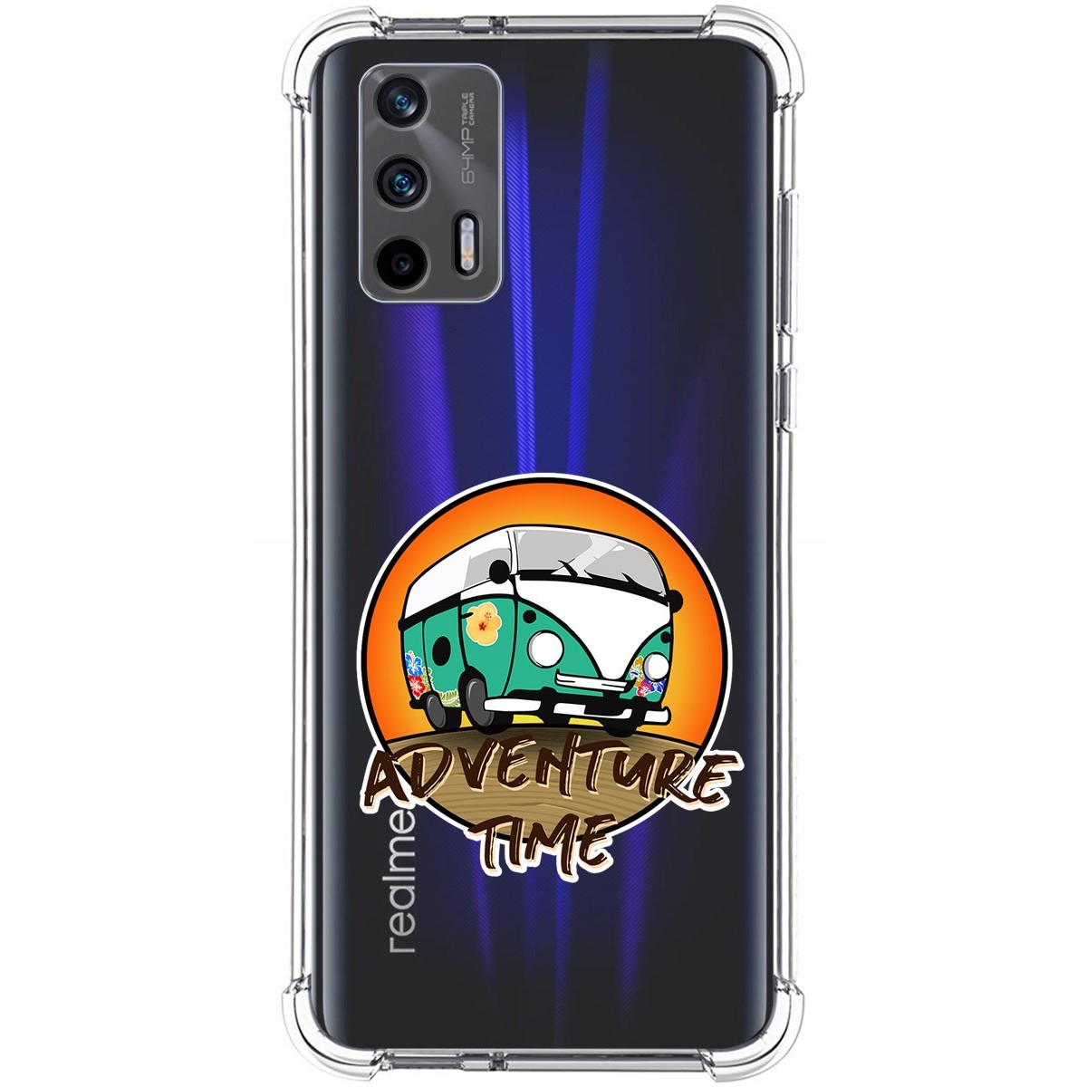 Funda Silicona Antigolpes para Realme GT 5G diseño Adventure Time Dibujos