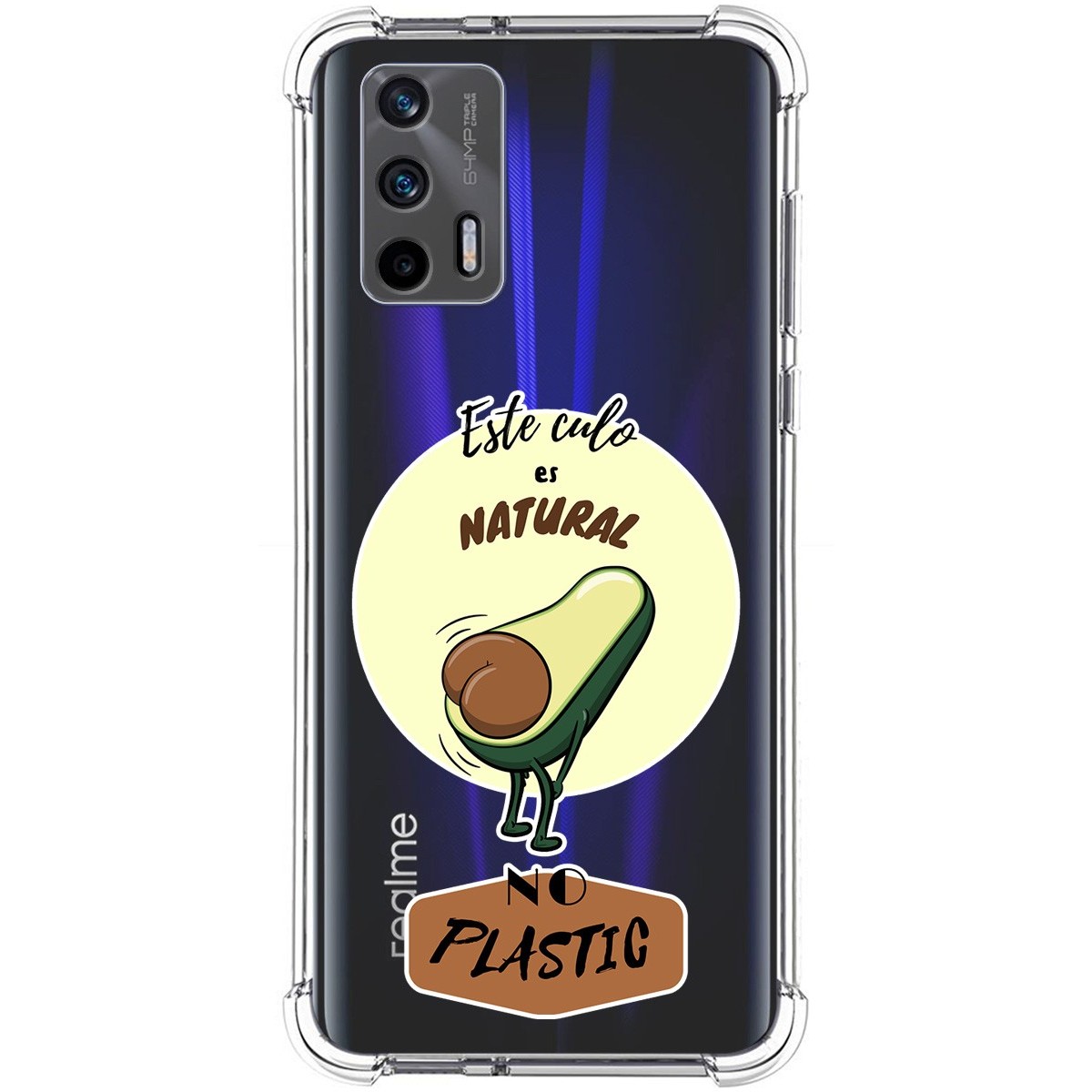 Funda Silicona Antigolpes para Realme GT 5G diseño Culo Natural Dibujos