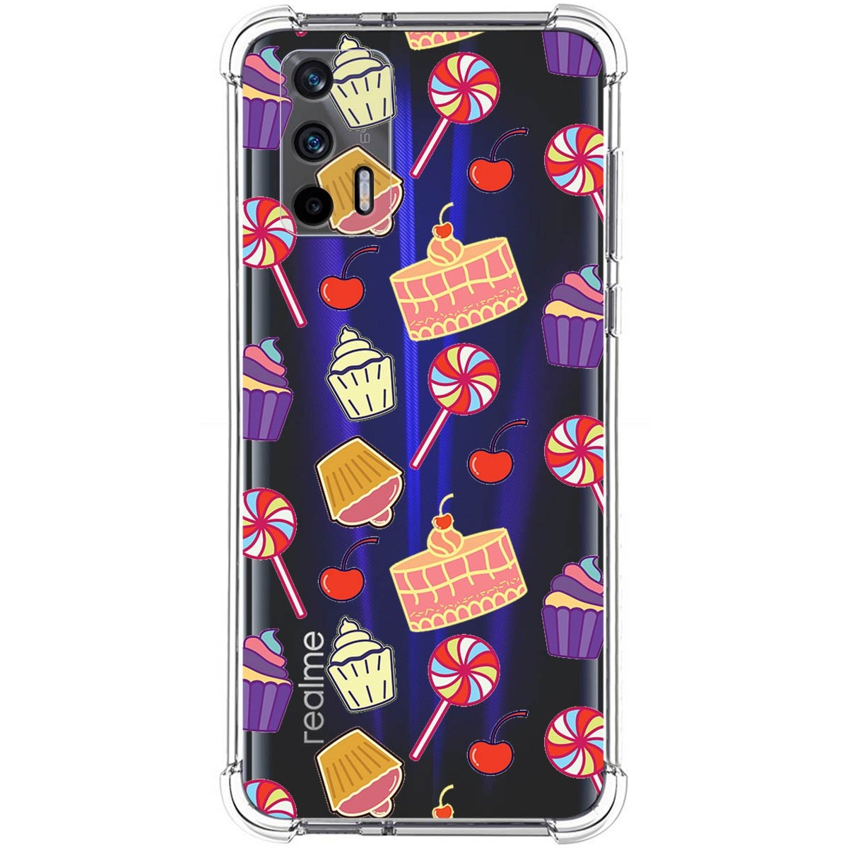 Funda Silicona Antigolpes para Realme GT 5G diseño Dulces 01 Dibujos