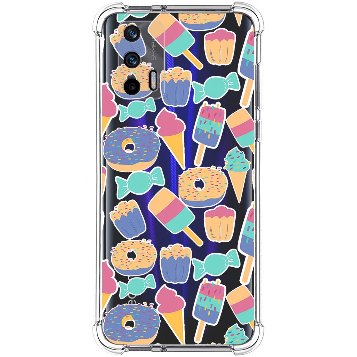 Funda Silicona Antigolpes para Realme GT 5G diseño Dulces 02 Dibujos