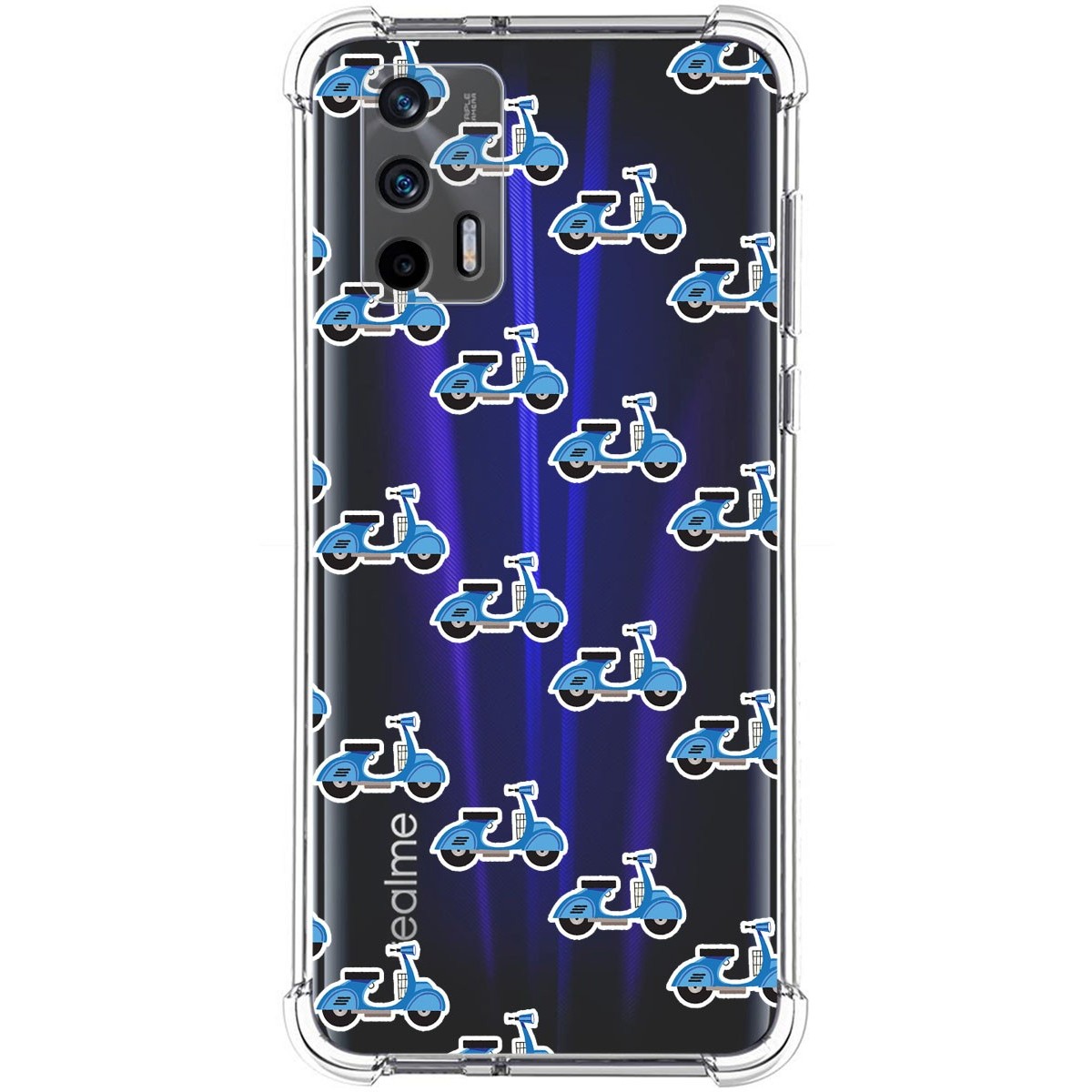 Funda Silicona Antigolpes para Realme GT 5G diseño Scooter Dibujos