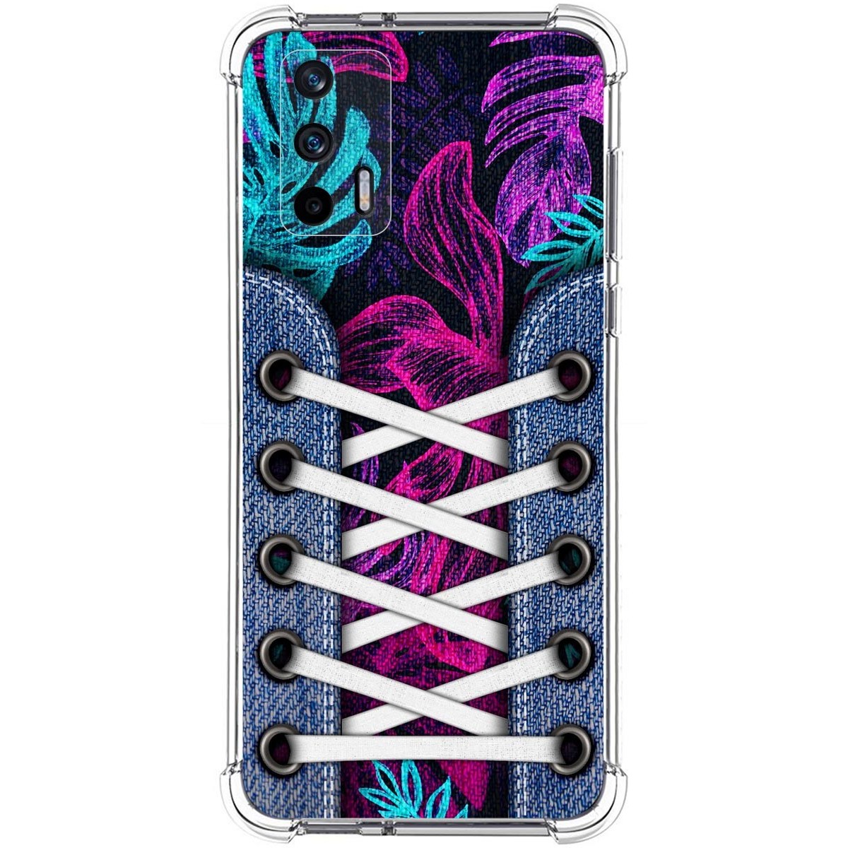 Funda Silicona Antigolpes para Realme GT 5G diseño Zapatillas 07 Dibujos