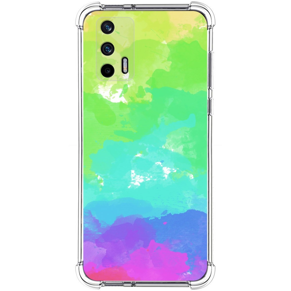 Funda Silicona Antigolpes para Realme GT 5G diseño Acuarela 03 Dibujos