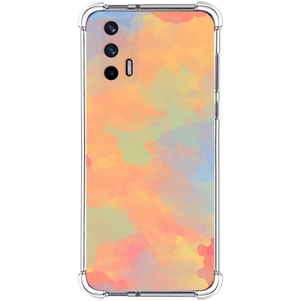 Funda Silicona Antigolpes para Realme GT 5G diseño Acuarela 08 Dibujos