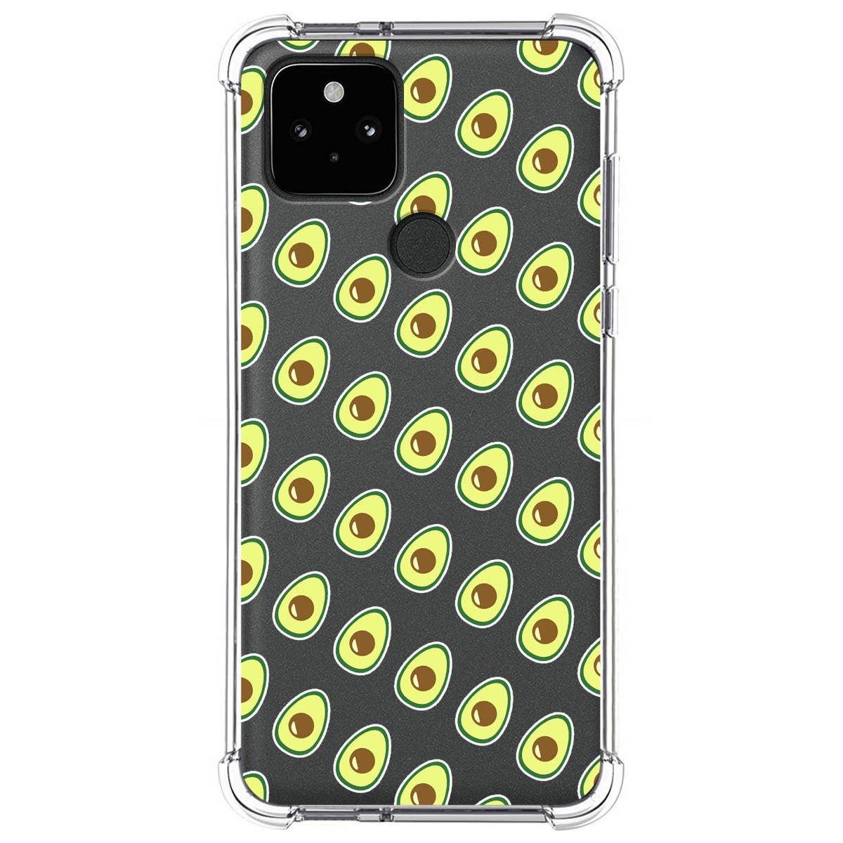 Funda Silicona Antigolpes para Google Pixel 5 5G diseño Aguacate Dibujos