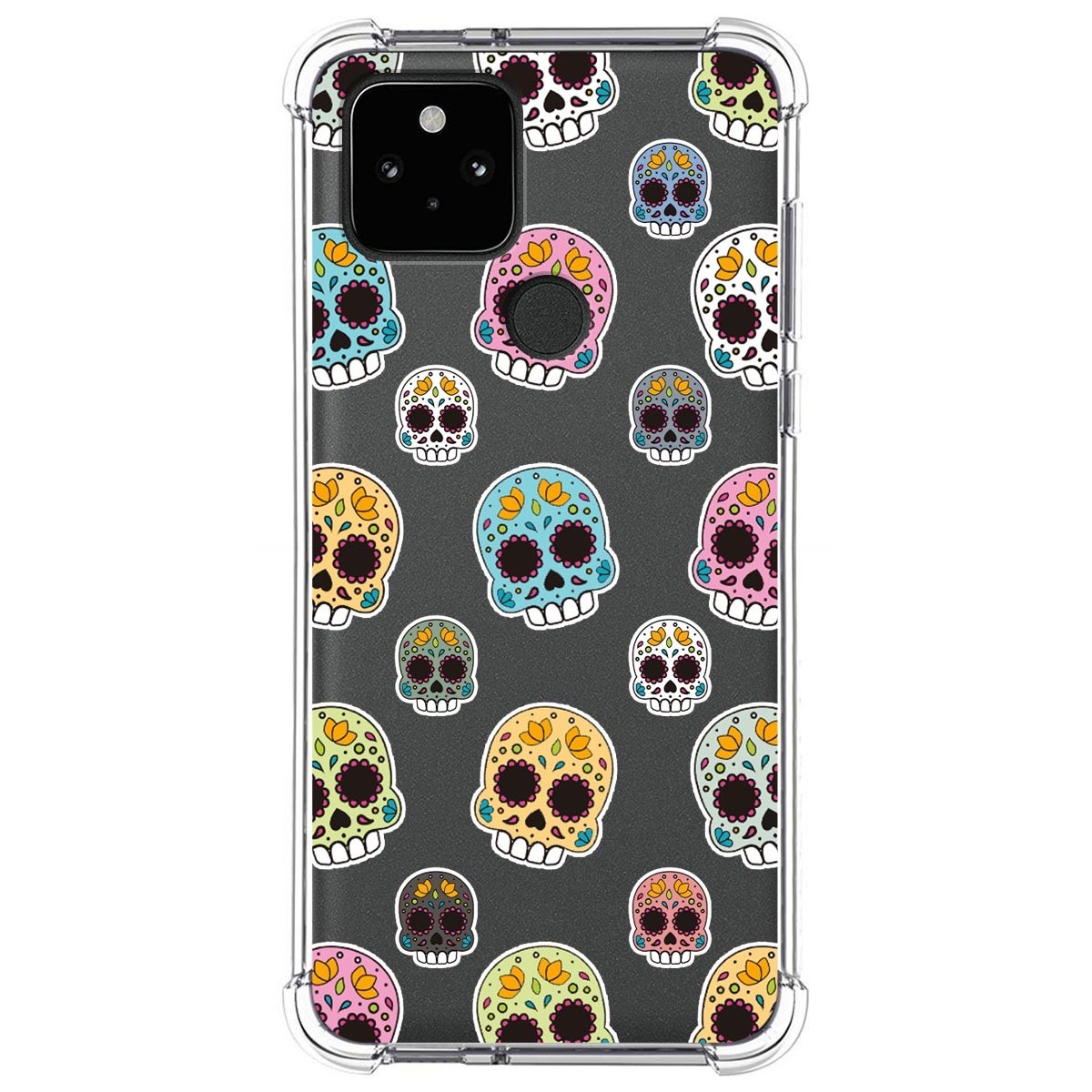 Funda Silicona Antigolpes para Google Pixel 5 5G diseño Catrina Dibujos