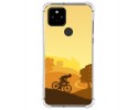 Funda Silicona Antigolpes para Google Pixel 5 5G diseño Ciclista Dibujos