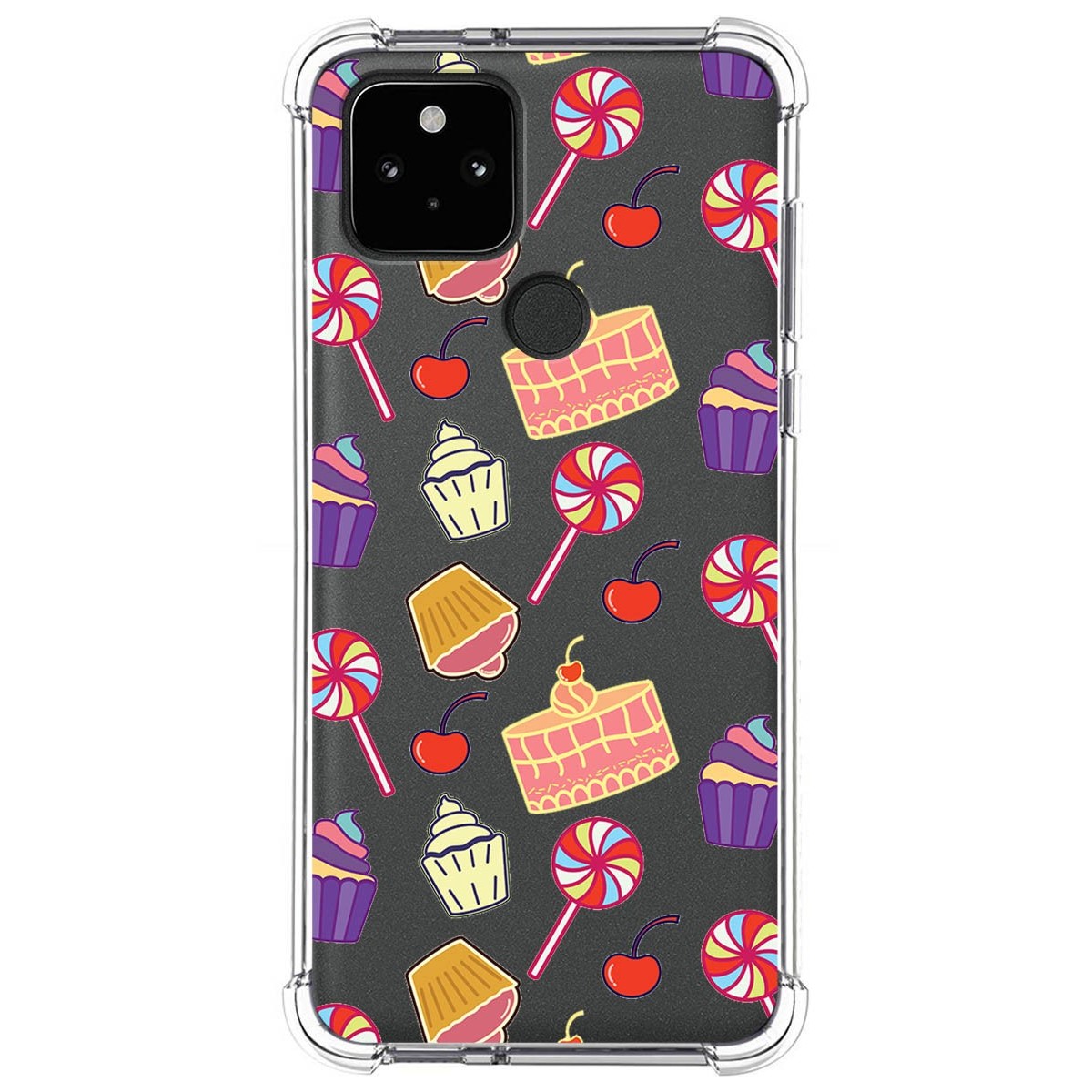 Funda Silicona Antigolpes para Google Pixel 5 5G diseño Dulces 01 Dibujos