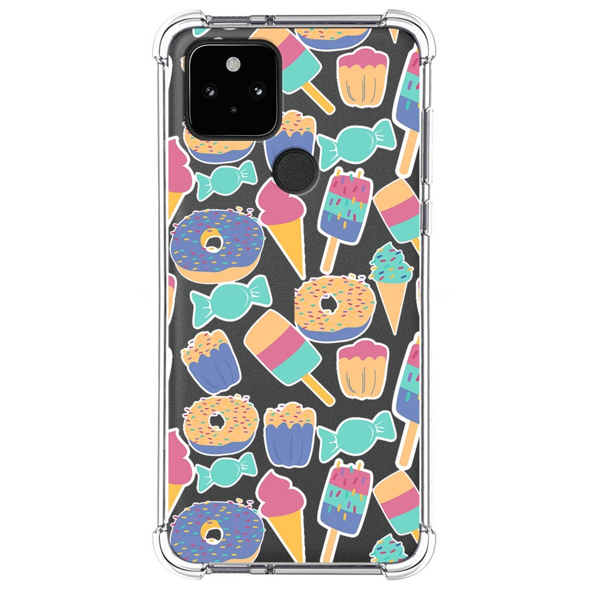 Funda Silicona Antigolpes para Google Pixel 5 5G diseño Dulces 02 Dibujos