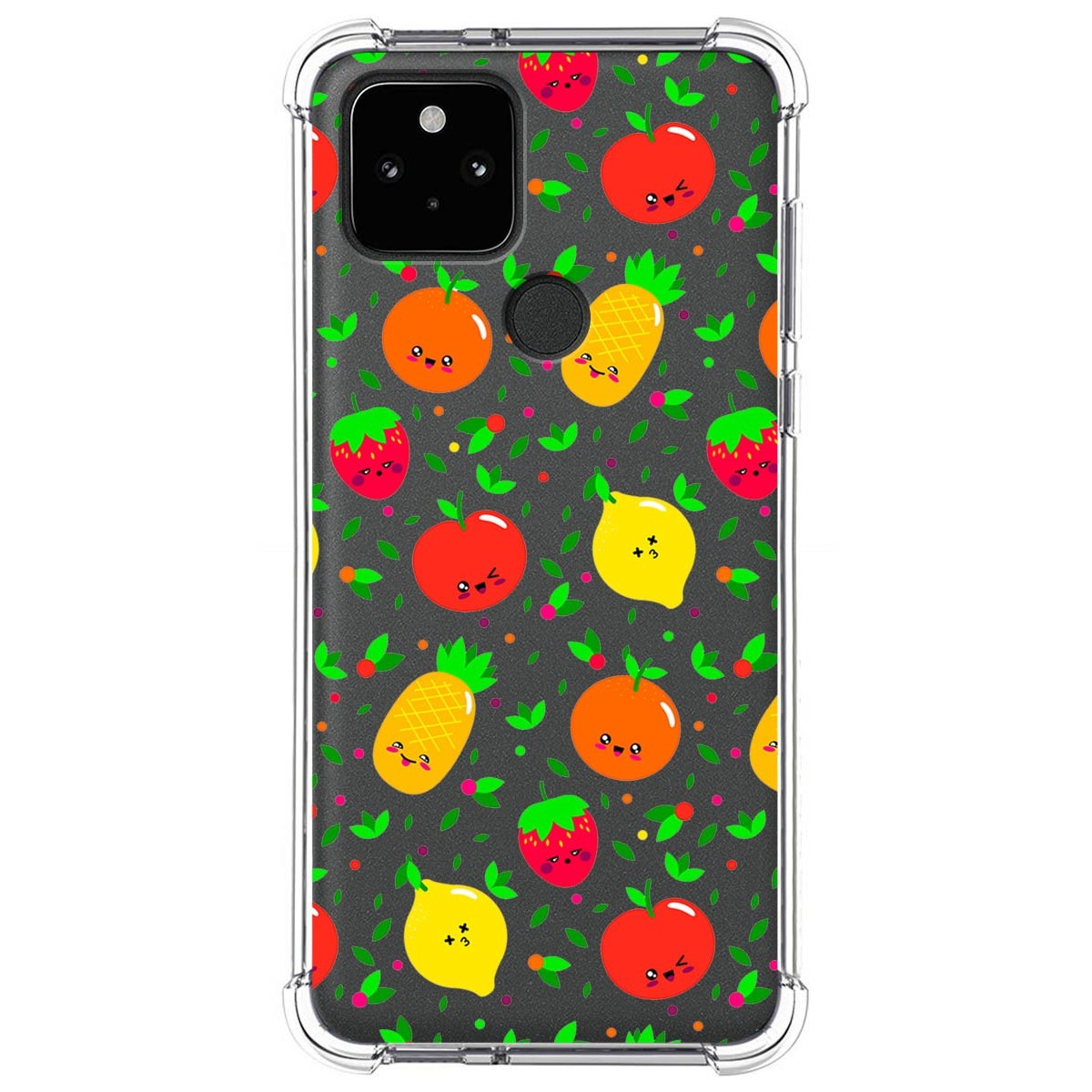 Funda Silicona Antigolpes para Google Pixel 5 5G diseño Frutas 01 Dibujos