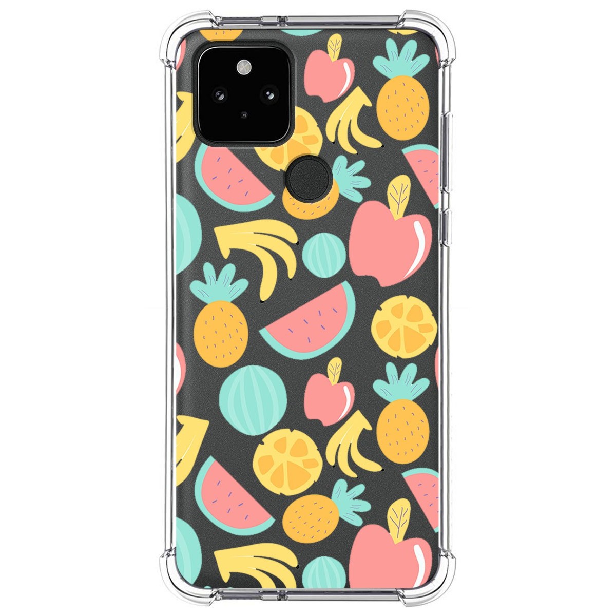 Funda Silicona Antigolpes para Google Pixel 5 5G diseño Frutas 02 Dibujos