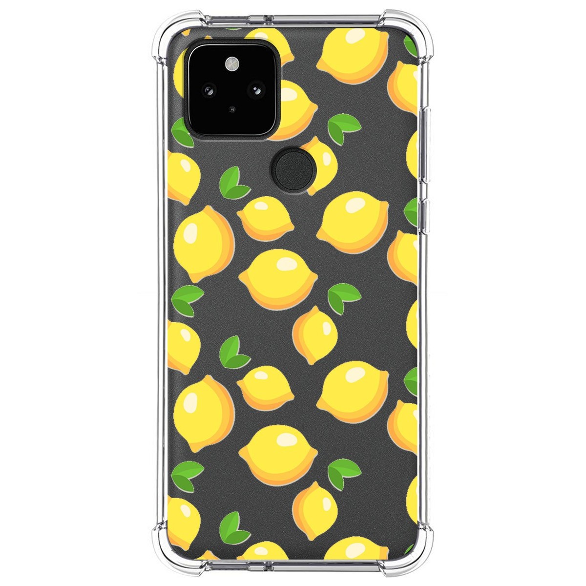 Funda Silicona Antigolpes para Google Pixel 5 5G diseño Limones Dibujos