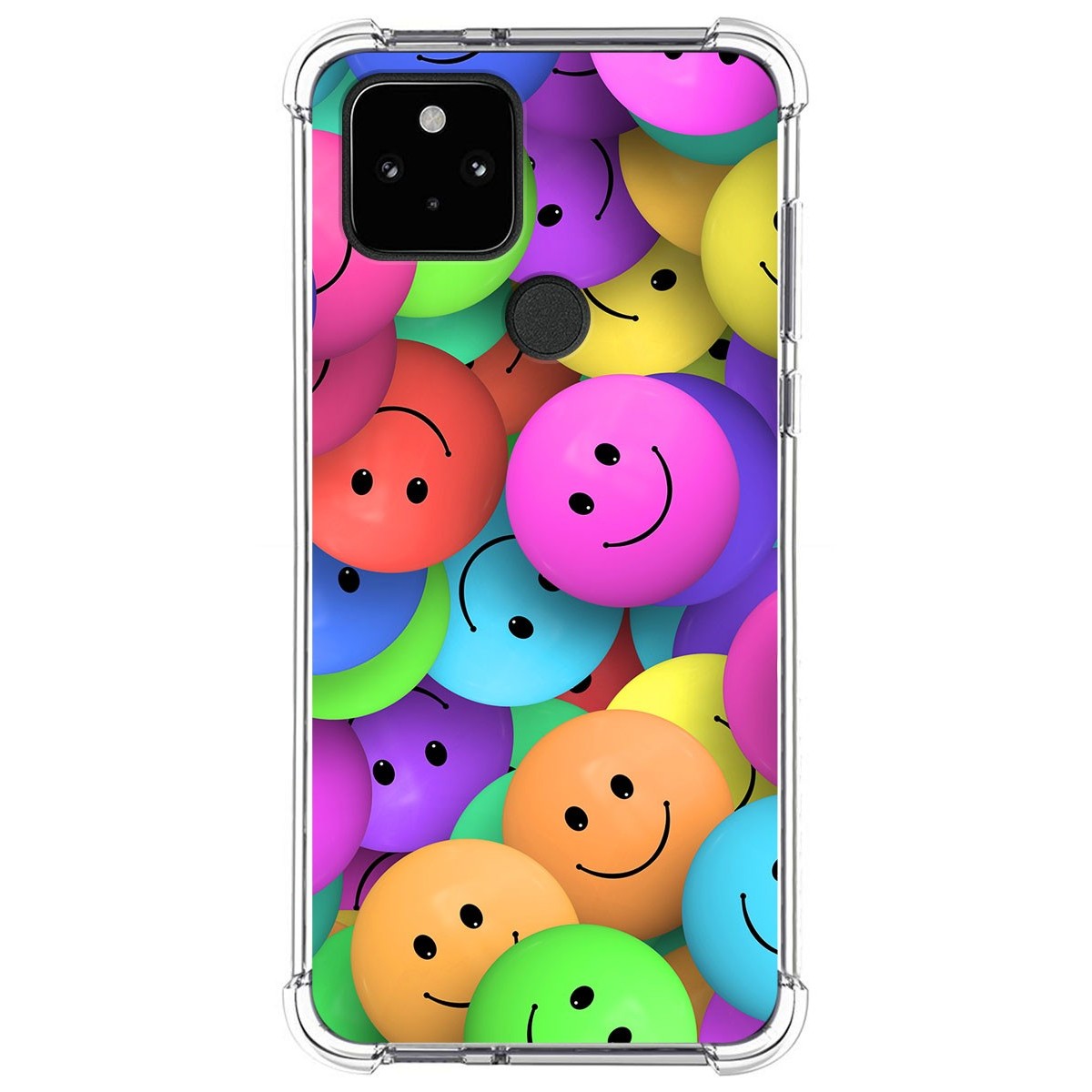 Funda Silicona Antigolpes para Google Pixel 5 5G diseño Smile Dibujos