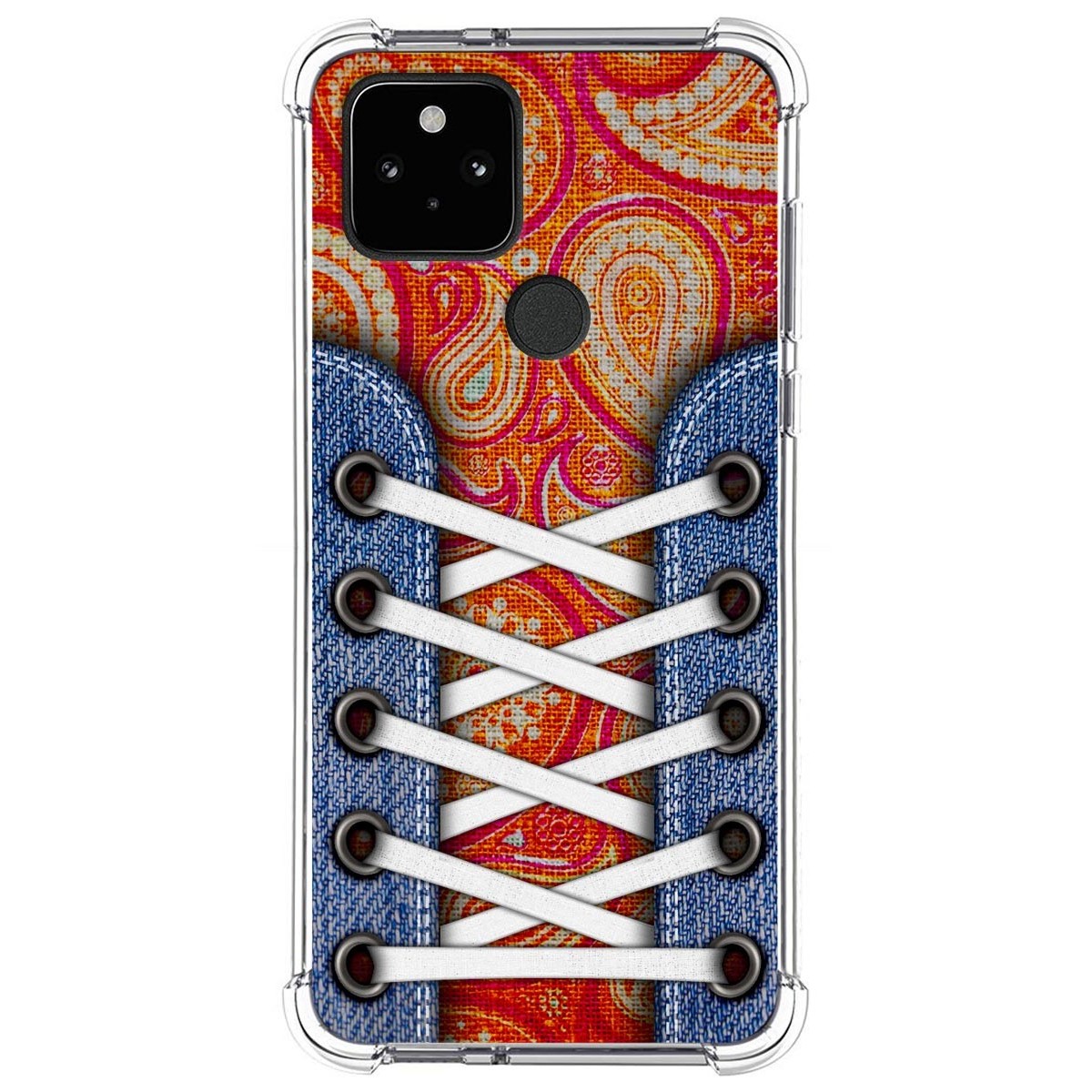 Funda Silicona Antigolpes para Google Pixel 5 5G diseño Zapatillas 10 Dibujos