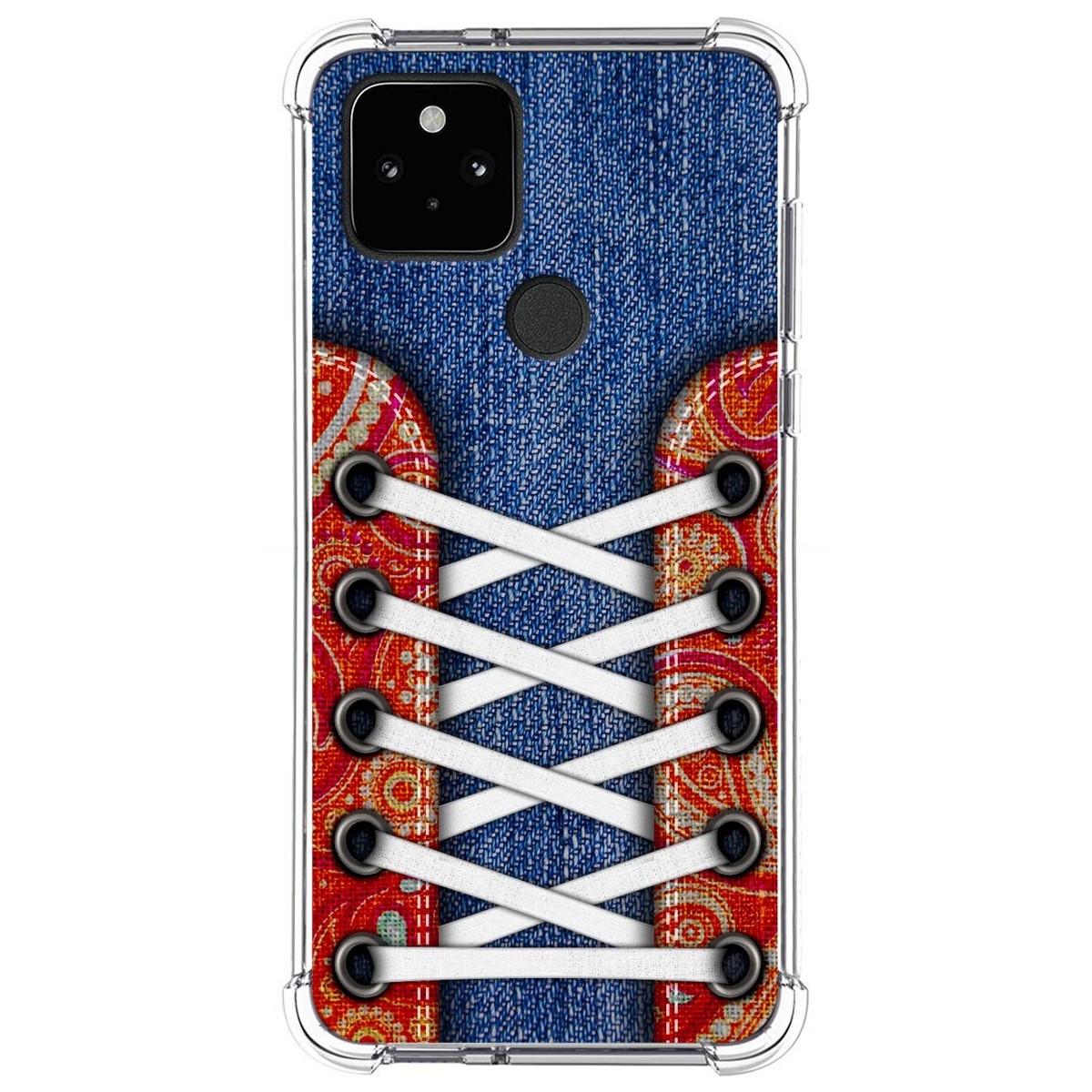 Funda Silicona Antigolpes para Google Pixel 5 5G diseño Zapatillas 11 Dibujos