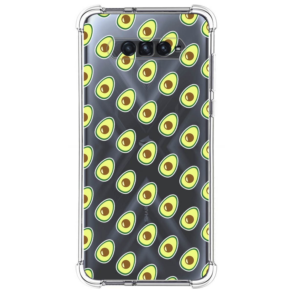 Funda Silicona Antigolpes para Xiaomi Black Shark 4 5G diseño Aguacate Dibujos