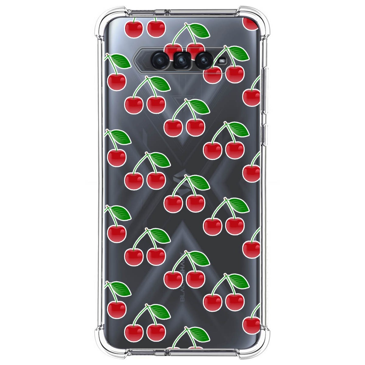 Funda Silicona Antigolpes para Xiaomi Black Shark 4 5G diseño Cerezas Dibujos