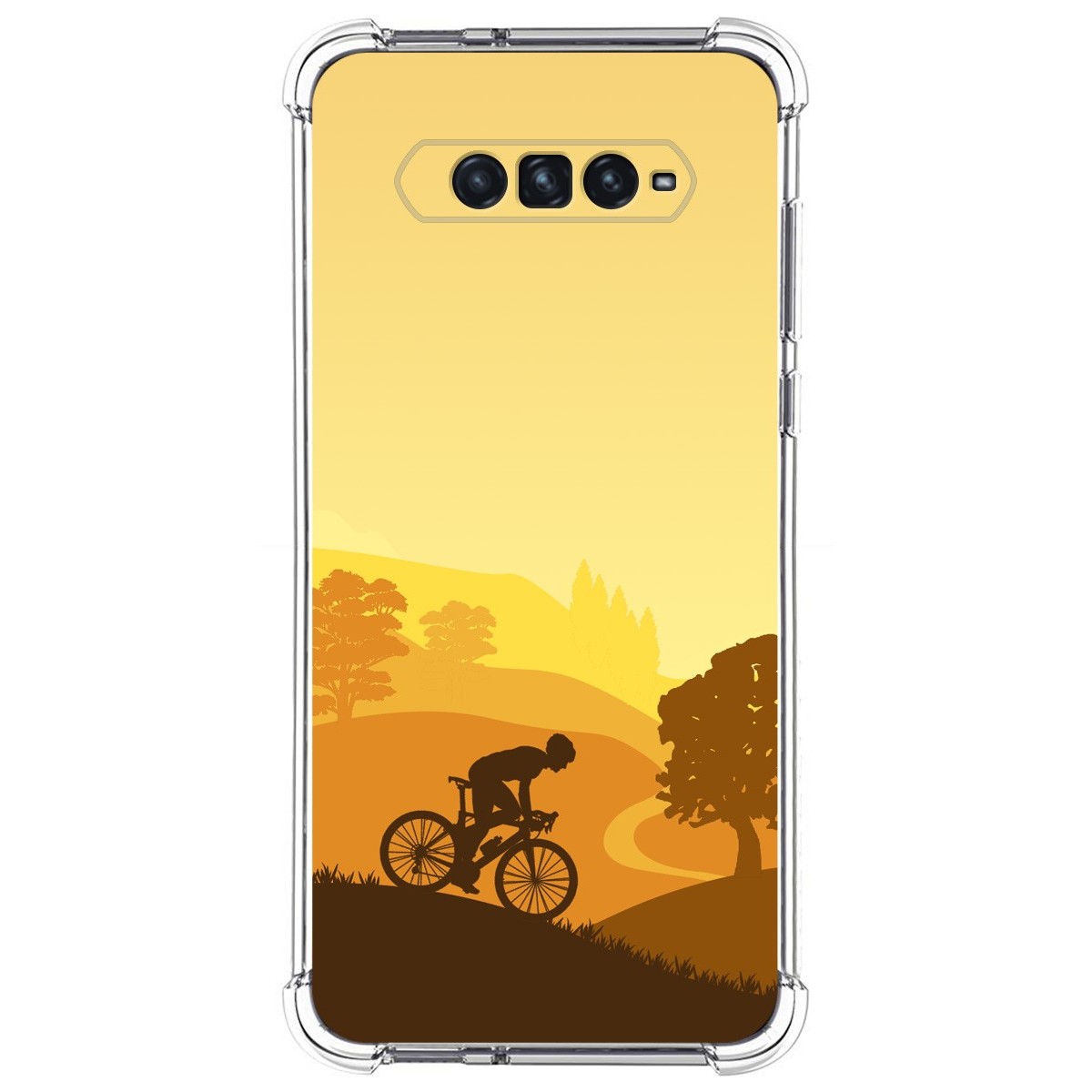 Funda Silicona Antigolpes para Xiaomi Black Shark 4 5G diseño Ciclista Dibujos