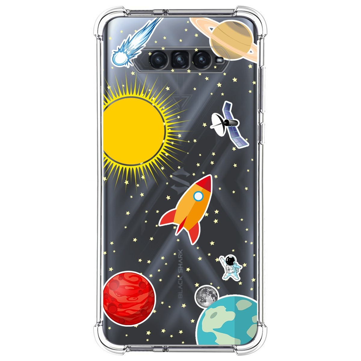 Funda Silicona Antigolpes para Xiaomi Black Shark 4 5G diseño Espacio Dibujos