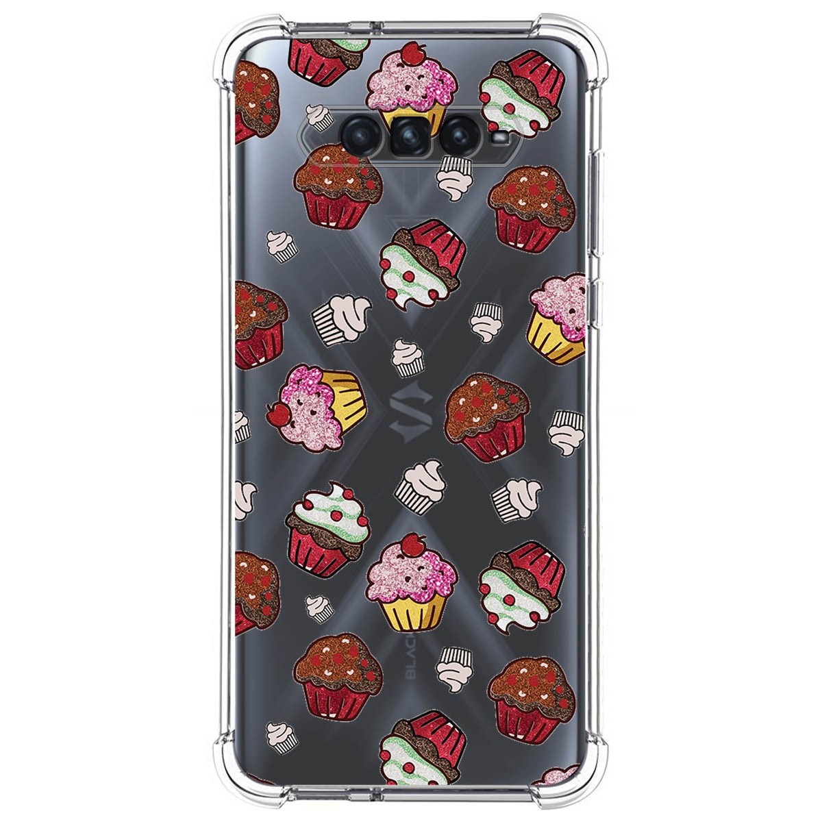 Funda Silicona Antigolpes para Xiaomi Black Shark 4 5G diseño Muffins Dibujos